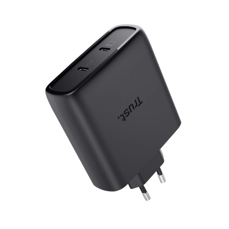 Trust Ładowarka MAXO GaN 100W 2x USB-C czarna
