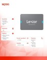 Lexar Dysk SSD NQ100 1TB SATA3 2.5 550/500MB/s
