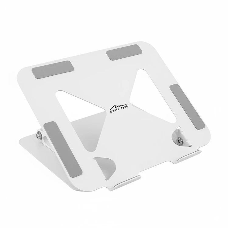 Media-Tech Podstawka pod laptopa, regulowana, ergonomiczna 10-17 cali LAPTOP STAND MT2661W (biała)