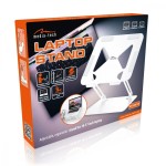 Media-Tech Podstawka pod laptopa, regulowana, ergonomiczna 10-17 cali LAPTOP STAND MT2661W (biała)