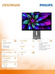 Philips Monitor 27E3U7903 27 cali IPS 5K Thunderbolt 4 RJ45 Pivot Głośniki