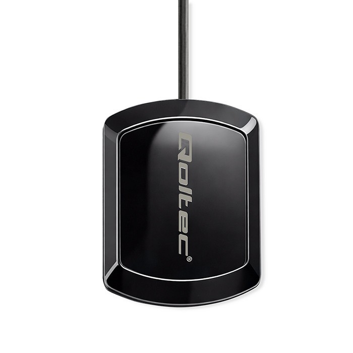 Qoltec Mobilna Antena GPS GLONASS z podstawą magnetyczną | dookólna |   28dBi | 50W | SMA RA