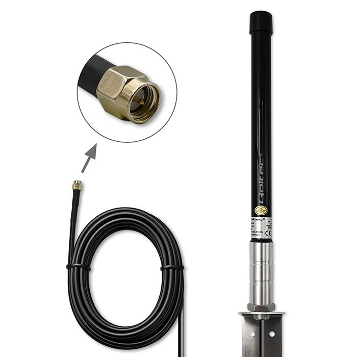 Qoltec Antena 4G LTE | 15dBi | dookólna | zewnętrzna | SMA | włókno szklane