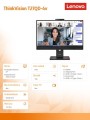 Lenovo Monitor ThinkVision T27QD-4v 27 cali 64B8UAT1EU