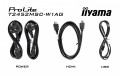 IIYAMA Monitor 24 cale T2452MSC-W1AG FHD,10PKT, POJ, IPS, HDMI, DP, 400cd, biały