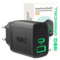 Green Cell Ładowarka sieciowa 30W 1xUSB-C 1xUSB-A czarna