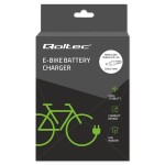 Qoltec Ładowarka do roweru skutera elektrycznego 36V | 42V | 4A | 5.5*2.1 + kabel zasilający