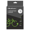 Qoltec Ładowarka do roweru elektrycznego 36V | 42V | 2A | GX12-3Pin + kabel zasilający