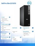Dell Komputer Dell Pro Slim QCS1250 W11Pro U5 235/16GB/512GB SSD CL25/INT/WLAN+BT/Kb/TPM/3YPS