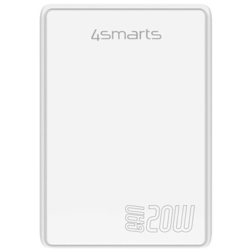 4smarts Ładowarka sieciowa FlatPlug Duos 20W USB-C + USB-A Biała