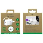 4smarts Ładowarka sieciowa Flex Jojo 65W GaN 2xUSB-C + USB-A Biała       rozwijany wbudowany kabel