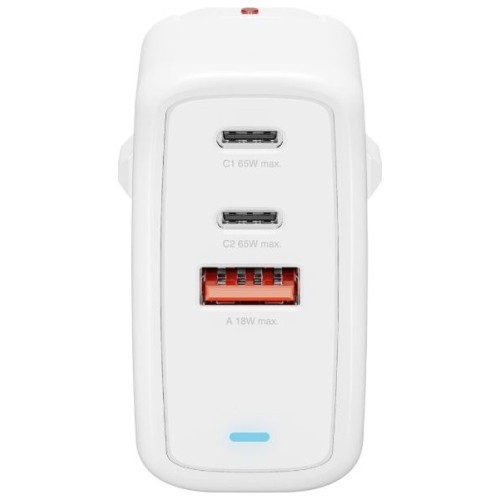 4smarts Ładowarka sieciowa Flex 65W 2xUSB-C + 1xUSB-A Biała