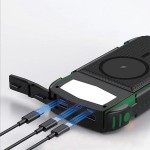 4smarts Powerbank Solarny 20000mAh TitanPack Rugged UltiMag Zielony