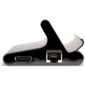 4smarts Podstawka tablet/smartphone 7w1 DeX 2xUSB-C/ 2xUSB-A/ HDMI/SD/   microSD/ RJ45
