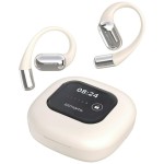 4smarts Słuchawki Bluetooth OWS tłumacz AI SkyBuds z ekranem Beżowe