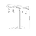 Neomounts Półka videobar AV80-500BL 43-110 cali 10KG