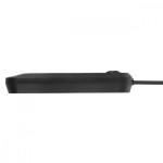 Maclean Listwa zasilająca MCE394 B, 1,5m|3 gniazda + 3xUSB. 110-240V AC 50/60Hz, 2.1A max 2500W, czarna