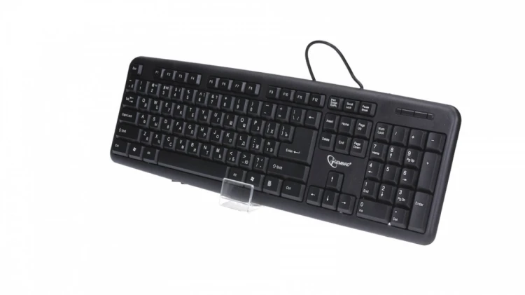 Gembird Klawiatura standardowa USB Cyrylica KB-U-103-RU czarna