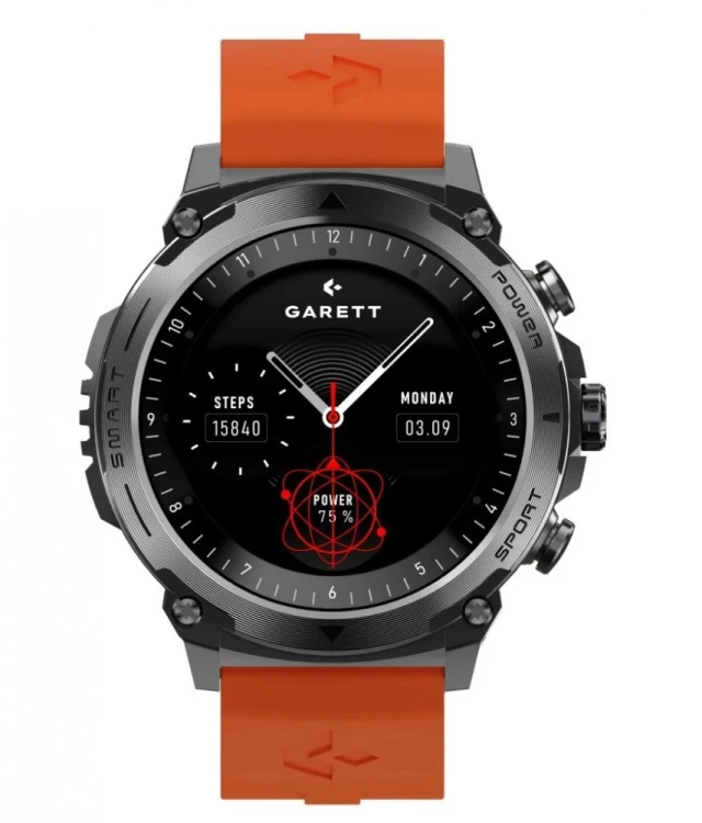 Garett Electronics Smartwatch Garett Atom czarny stalowy