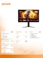 AOC Monitor Q27G4ZD 27'' QD-OLED 240Hz HDMIx2 DP Pivot Głośniki