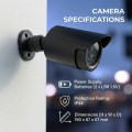 CEE Atrapa kamery tubowej diody IR LED, IR1800 B czarna, zasilanie 2xAA, ABS