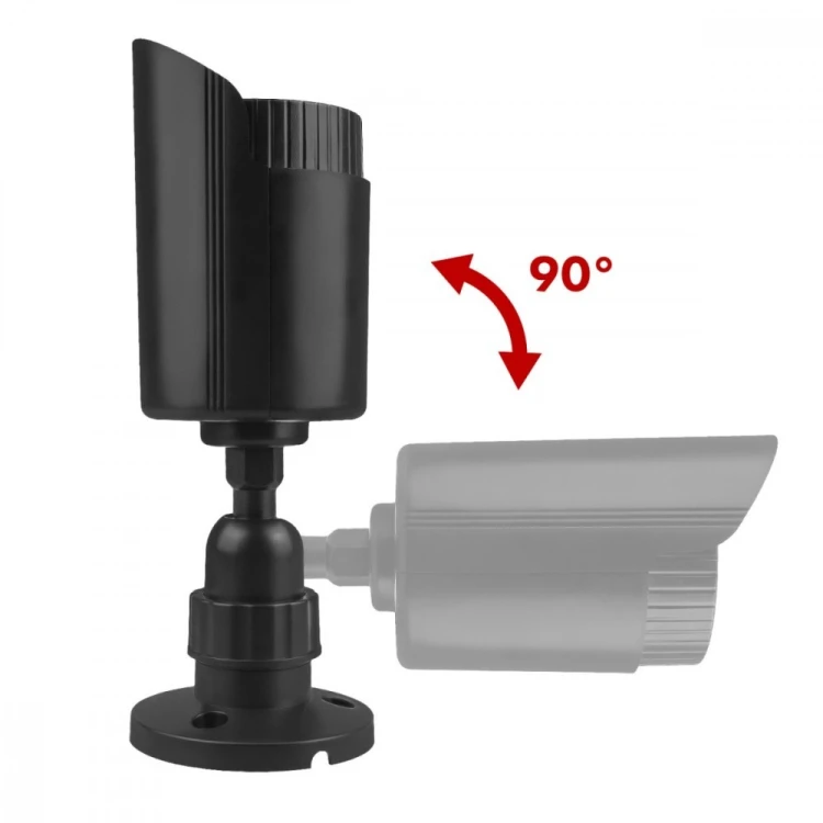 CEE Zestaw dwóch atrap kamer tubowych IR1800 BT diody IR LED, zasilanie 2xAA, czarne, ABS