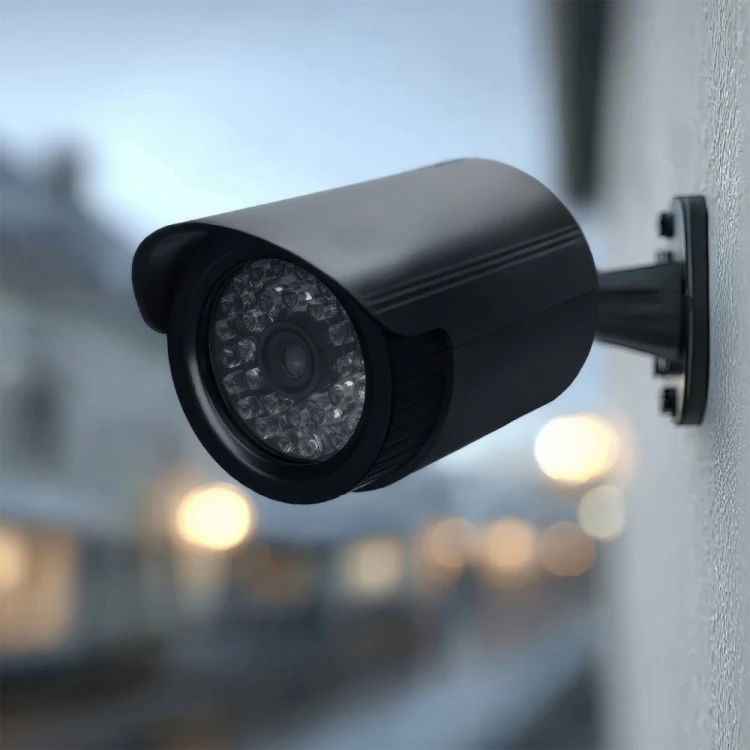 CEE Zestaw dwóch atrap kamer tubowych IR1800 BT diody IR LED, zasilanie 2xAA, czarne, ABS