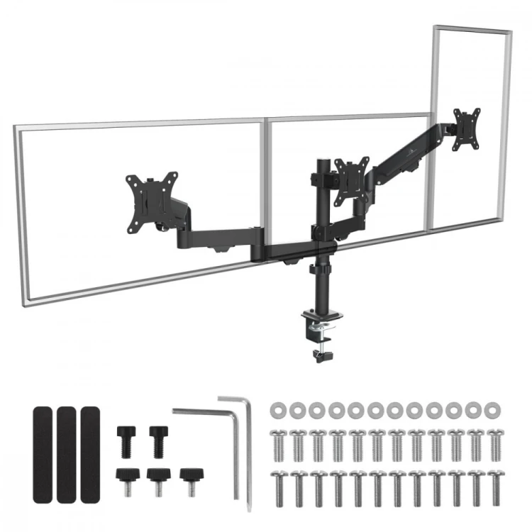 Maclean Uchwyt na 3 monitory 2-8 kg MC-137 17-27 cali