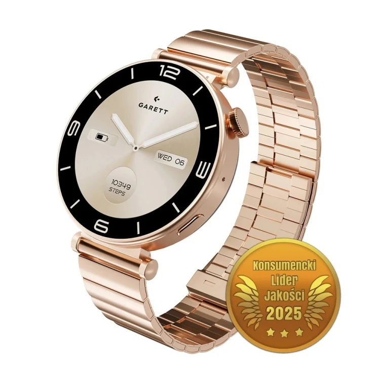 Garett Electronics Smartwatch Rose złoty stalowy