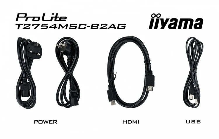 IIYAMA Monitor 27 cali ProLite T2754MSC-B2AG POJ.10PKT.IPS,Powłoka AG, FHD,300cd,2x2W