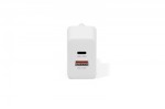 Digitus Ładowarka sieciowa 20W | 1x USB-C, 1x USB-A | PD 3.0, QC 3.0 | Biała
