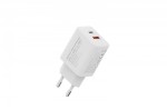 Digitus Ładowarka sieciowa GaN II 30W | 1x USB-C, 1x USB-A | PD 3.0, QC 3.0 | Biała