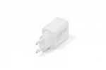 Digitus Ładowarka sieciowa GaN II 30W | 1x USB-C, 1x USB-A | PD 3.0, QC 3.0 | Biała