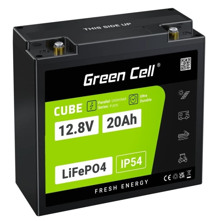 Green Cell Akumulator CUBE LiFePO4 20Ah 12V/12.8V 256Wh