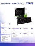 Asus Karta graficzna GeForce RTX 5080 PRO ART OC 16GB GDDR7 256bit DP/HD