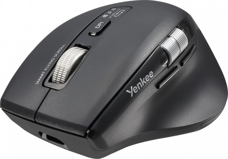 YENKEE Mysz bezprzewodowa, akumulator, Dual 2xBT +USB2,4G Flying Scroll