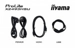 IIYAMA Monitor 27 cali X2793HSU-B1 IPS.HDMI.DP.120Hz,2xUSB, 1500:1,350cd,   cienka ramka z 4 stron