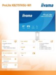 IIYAMA Monitor 27 cali XB2797HSU-W1 IPS, FHD, HDMI, DP, 120Hz, 2xUSBv3.2, 2xUSB-C, 350 CD, x2W, HAS 150/PIVOT, Biały