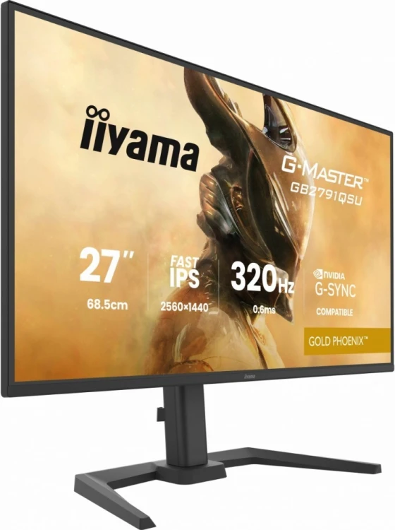 IIYAMA Monitor 25 cali GB2791QSU-B1 0.6ms,DP,2xHDMI 2.1 ,320Hz, Fast IPS,  WQHD,350 cd/m2, USB HUB x4 (2x Type-A, 2x Type-C), G-SYNC compatible - HDMI