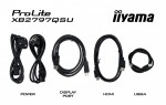 IIYAMA Monitor ProLite  27 cali XB2797QSU-B1 IPS,QHD,2xHDMI,DP,350cd,75Hz,1000:1,     USB HUB,x4 ((2x Type-A v.3.2 Gen 1 (5Gbps, 4.5W) 2x Type-C (5Gbp