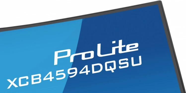 IIYAMA Monitor ProLite 44.5 cala XCB4594DQSU-B1 ,VA,DQHD,2xDP,2xHDMI,1500R,32:9,      450 cd/m2,  3000:1, USB HUB x4 (2x Type-A, 2x Type-C), 2 x 3W