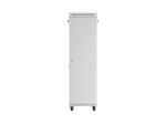 Lanberg Szafa instalacyjna rack stojąca 19" 42U 600x600 szara drzwi     przeszklone  LCD (Flat pack)