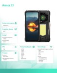 ULEFONE Smartfon Armor 33 4G 12/512GB IP69K Czarny