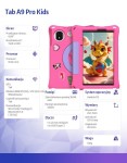 ULEFONE Tablet Tab A9 Pro Kids 4G 8" 4/128GB z etui dla dzieci różowy