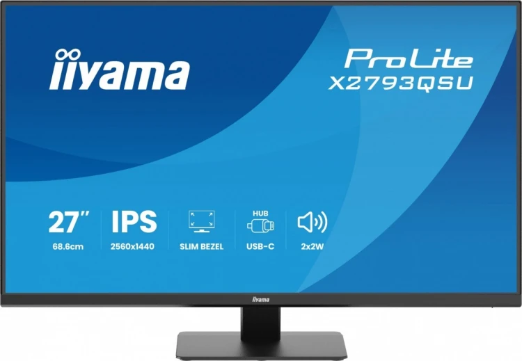 IIYAMA Monitor 27 cali X2793QSU-B1 IPS, QHD, HDMI, DP, 2xUSB