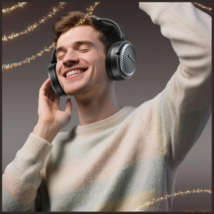 AWEI Słuchawki nauszne AT78 ANC ENC Bluetooth 6.0 czarne