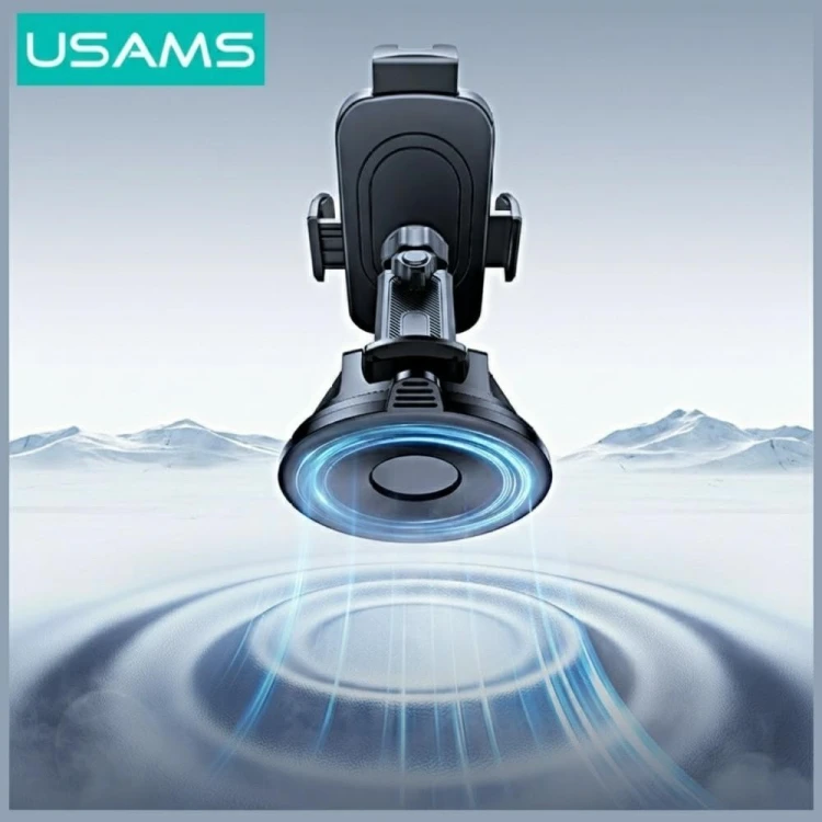 USAMS Uchwyt samochodowy ZJ086 szyba/kokpit czarny