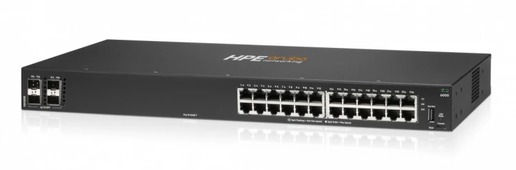 Hewlett Packard Enterprise Przełącznik Aruba Networking CX 6000 24p 10M/100M/1G 4p SFP 1G R8N88B