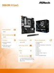 ASRock Płyta główna B860M-X GEN5 Wi-Fi s1851 2DDR5 mATX