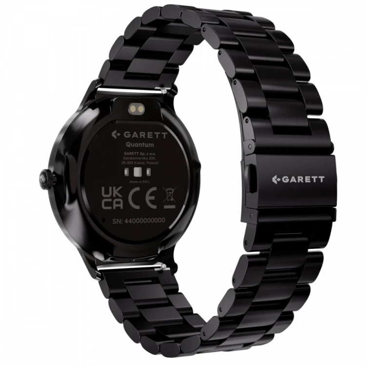 Garett Electronics Smartwatch Quantum czarny stalowy